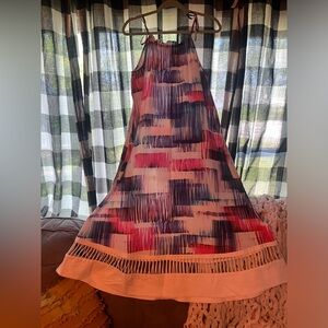 Summer pink and purple dress